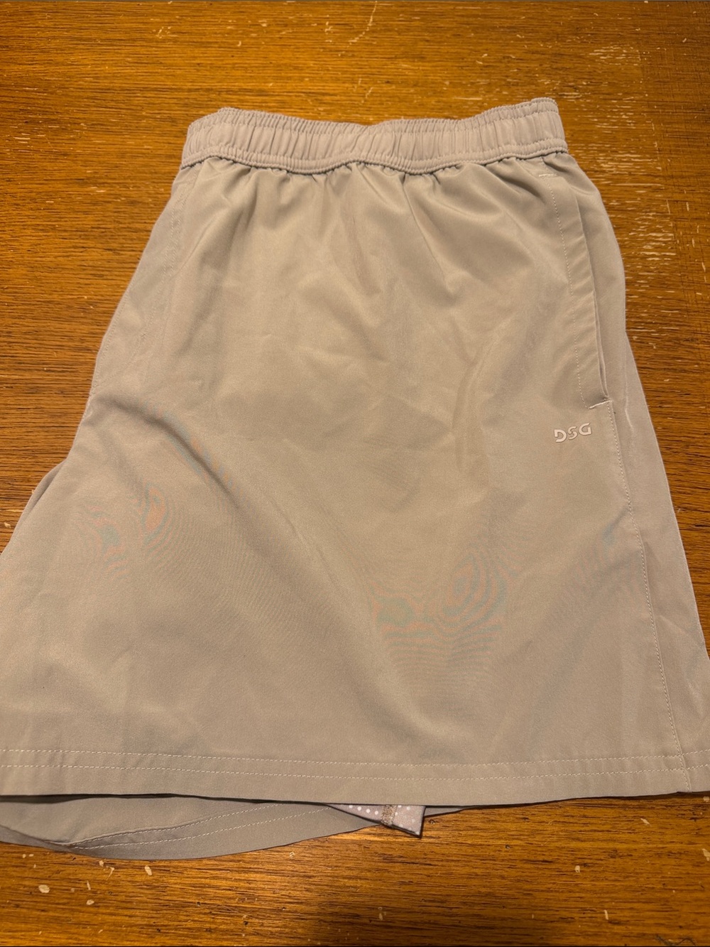 DSG Men's Taupe Athletic Shorts with Elastic Waist